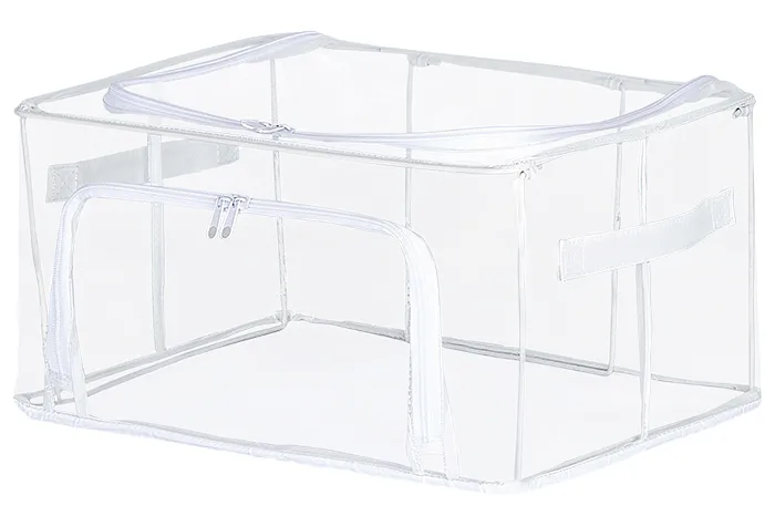 Scatola portaoggetti trasparente pieghevole